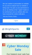 How 2brightsparks.com looks like on a mobile device such as an iPhone.