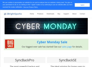 How 2brightsparks.com looks like on a tablet such as an iPad.