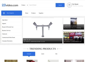 How 2bvideo.com looks like on a tablet such as an iPad.