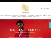 Desktop screenshot for mintleafeboutique.com