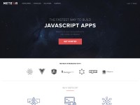 Desktop screenshot for meteor.com