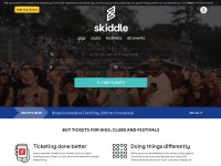 Desktop screenshot for skiddle.com