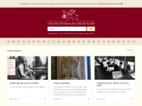Desktop screenshot for etymonline.com
