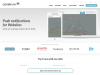 Desktop screenshot for cleverpush.com