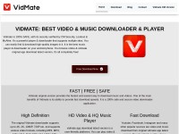 Desktop screenshot for originalvidmate.com