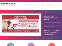 Screenshot of imafex.sk