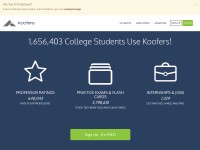 Desktop screenshot for koofers.com