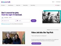 Desktop screenshot for monster.ca