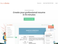 Desktop screenshot for resumegenius.com