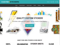 Desktop screenshot for customstickers.com