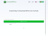 Desktop screenshot for convertmp3.io