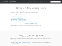 Desktop screenshot for ridesharingdriver.com