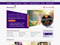 Desktop screenshot for memorialcare.org