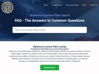 Desktop screenshot for oklahomalicenseplate.com