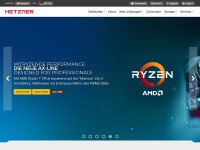 Desktop screenshot for hetzner.de