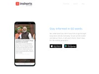 Desktop screenshot for inshorts.com