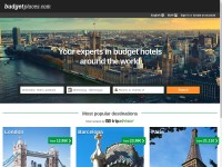 Desktop screenshot for budgetplaces.com