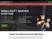 Desktop screenshot for apexminecrafthosting.com