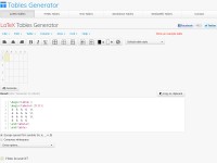 Desktop screenshot for tablesgenerator.com