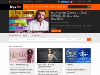 Desktop screenshot for jegy.hu