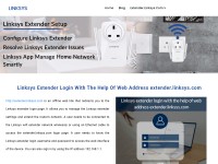 Desktop screenshot for httpextenderlinksys.com