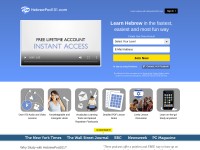 Desktop screenshot for hebrewpod101.com