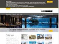 Desktop screenshot for liebherr.com
