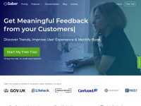 Desktop screenshot for saberfeedback.com