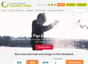 How 2harvest.org looks like on a tablet such as an iPad.