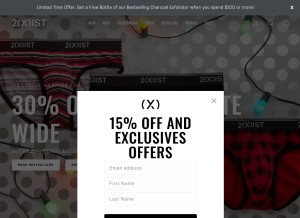 How 2xist.com looks like on a tablet such as an iPad.