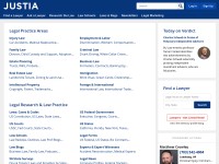Desktop screenshot for justia.com
