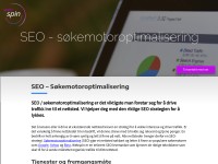 Desktop screenshot for webspin.no