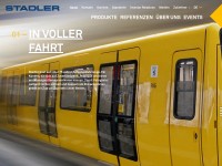 Screenshot of stadlerrail.com