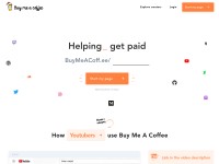 Desktop screenshot for buymeacoffee.com