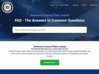 Desktop screenshot for delawarelicenseplate.com