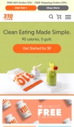 How 310nutrition.com looks like on a mobile device such as an iPhone.