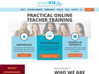 Desktop screenshot for simplek12.com