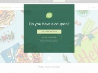 Desktop screenshot for hellofresh.com