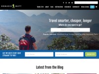 Desktop screenshot for nomadicmatt.com