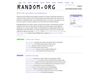 Desktop screenshot for random.org
