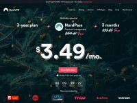 Desktop screenshot for nordvpn.com