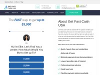 Desktop screenshot for getfastcashus.com