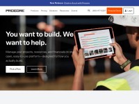 Desktop screenshot for procore.com