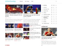 Desktop screenshot for thethaoday.com