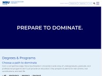 Desktop screenshot for nova.edu