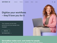 Desktop screenshot for servicenow.com