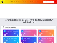 Desktop screenshot for kostenloseklingeltone.de