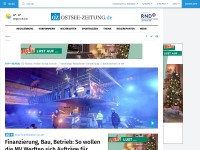 Desktop screenshot for ostsee-zeitung.de
