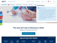 Desktop screenshot for actstudent.org