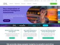 Desktop screenshot for shl.com